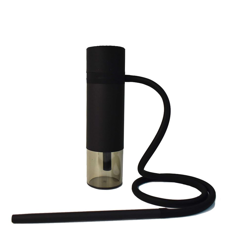 Image of Al Kian Portable Hookah Cup Set with Metal Protection, Premium Silicone and Acrylic Materials, Travel Friendly Design, Anti-Slip Net (BLACK)