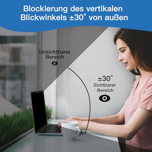 Protector de pantalla para laptop de 15,6" anti espías y antirreflejos 4
