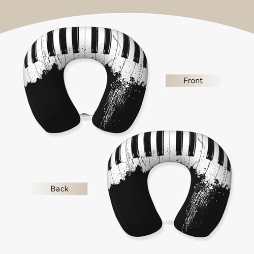 Almohada de espuma viscoelástica para cuello en forma U miniatura 3