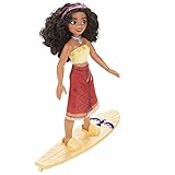 Disney Princess Everyday Adventures Surfer Moana Fashion Doll and Color-Change Surfboard, Disney's Moana Toys for Kids 3 and Up