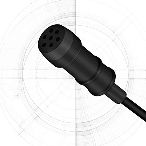 Mobestech Microfone de clipe de colar 1Pc KM-D1 para gravação de karaokê Microfone com fio universal