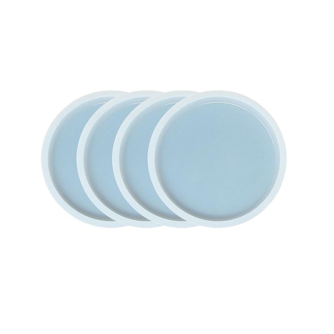 Silicone Resin Molds - 3 Inch Round Coaster & Jewelry Molds -1