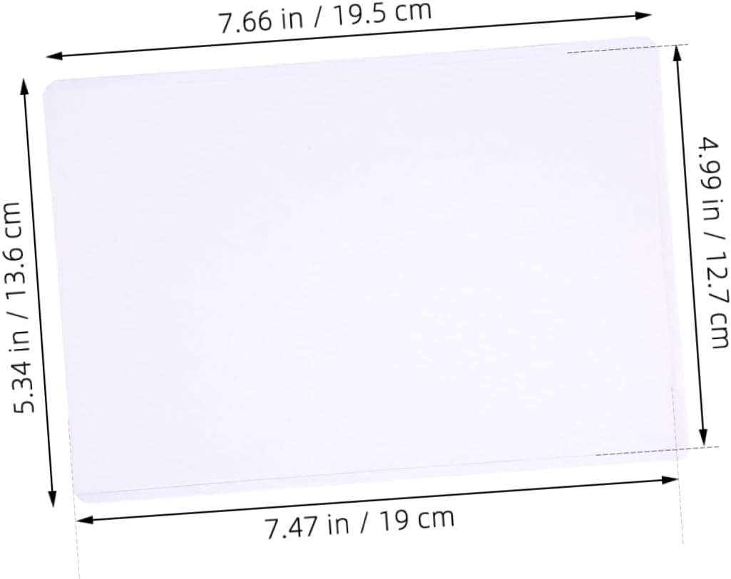 Veemoon 50pcs Hard Plastic Photo Protectors Card Sleeves for Displaying Postcards Waterproof Slim User-Friendly