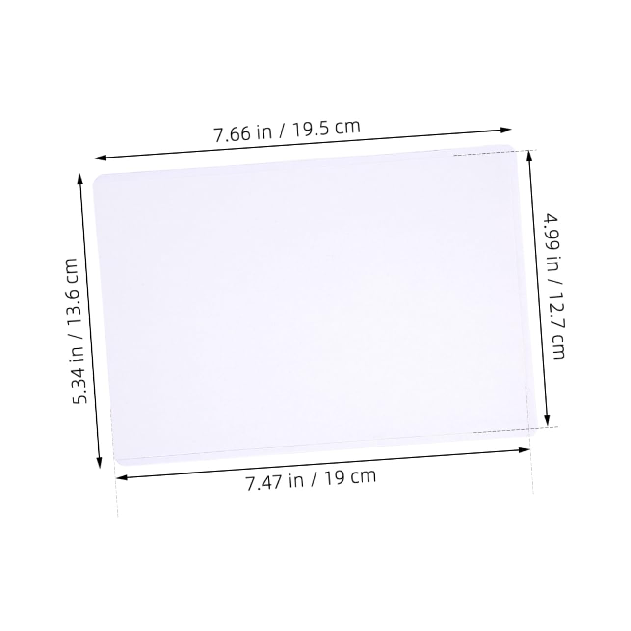 Transparente Kartenhüllen aus Kunststoff, 50 Stück