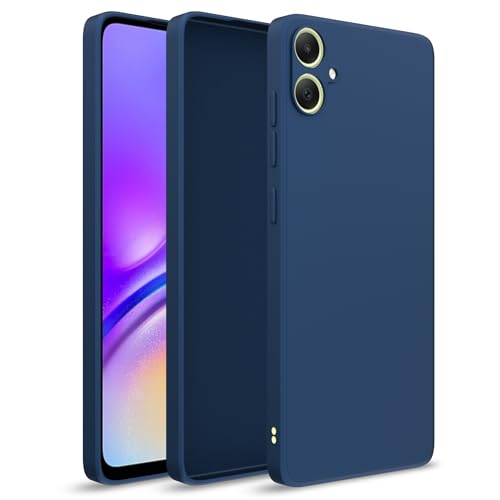 Image of Outlouders Back Cover for Samsung Galaxy A05 | Camera Protection | Durable Soft Matte Silicone Bumper Case (Blue)