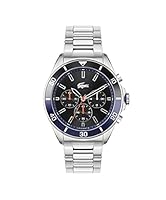 Lacoste Men's Tiebreaker Stainless Steel Quartz Chronograph Watch, 2011155, Black, 44 mm