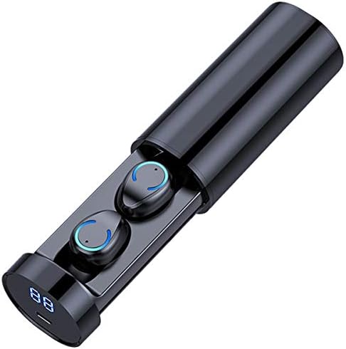 True Wireless Earbuds – TWS Bluetooth Earbuds 5.0 | Excellent Hi-Fi Sound | Noise Cancelling Earbuds | for iPhone & Android | for Sports, Gym etc.| Built-in Mic (Black-1)