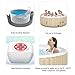 Goplus 4-6 Person Outdoor Spa Inflatable Hot Tub for Portable Jets Bubble Massage Relaxing with Accessories Set (4-Person, White)