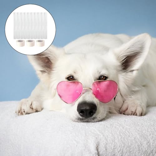 Image of FRCOLOR 10Pcs Dog Ear Stand Fixed Support Tools Tape Ear Support Tool Ear Stand up Support Dog Ear Standing Tool Dog Accessory Pet Dog Supply Dog Ear Correct Fixed Rod Foam Dedicated White