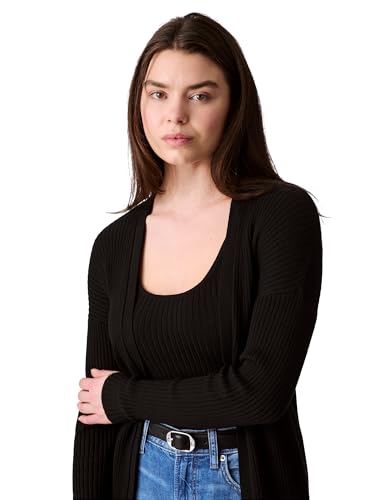 Calvin Klein Women's Smooth Cotton Rib Sweater Duster4