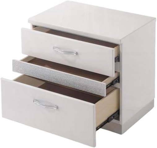 African Artifacts Nightstand, Oak Oak