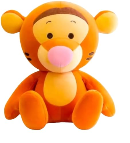 Image of Little Swag Soft Tiger Plush Stuffed Toy Animal Lover Teddy Bear, Cute Cartoon Birthday Gift for Girls, Boys, Kids, Bedroom Decor - 35 cm