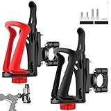 2er Flaschenhalter Fahrrad, Getränkehalter Motorrad, Größenverstellbare Getränkehalter Fahrrad, Trinkflaschenhalter für Rennrad, Hometrainer, MTB, E Bikes, E Scooter
