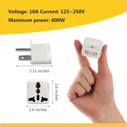 Image of FREE SPIRIT 3-Pin US Conversion Plug Type-B, Heavy-Duty Electrical Adapter for Industrial Use, Durable and Reliable, Easy Installation