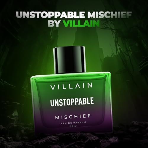 Image of Villain Fierce Pair Combo EDP Perfume For Men | Long Lasting Smell -50 ml each | Gift set For Man with Hurricane Hydra and Unstoppable Mischief For Masculine Fragrance