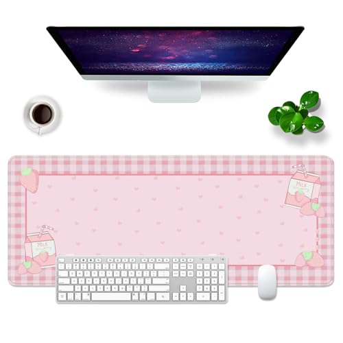 Tapis de souris rose en cœur, le cadeau idéal pour le bureau d'un proche