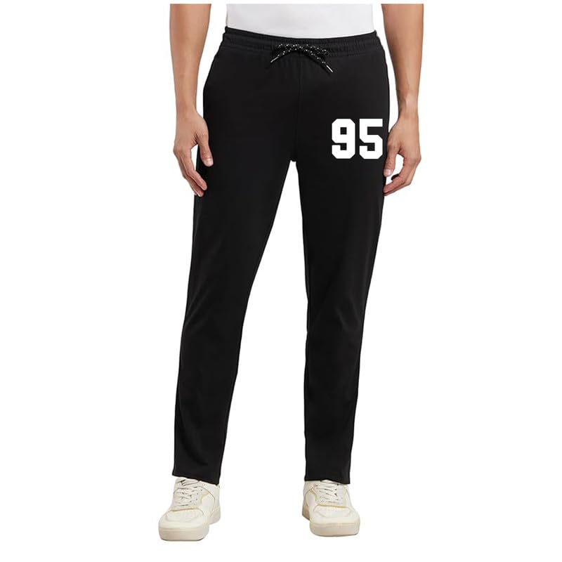 mytees Track Pants for Men: Regular Fit Cotton Blend Lower with 2 Side Zipper Pockets, Back Pocket - Your Go-to for Running, Gym, and Comfortable Style. Design6-picture-27