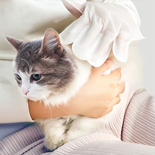 6 PCS Luvas de lavagem de animais de estimação Luvas de limpeza de animais de estimação Mitt de remo