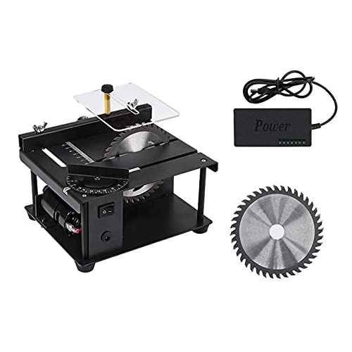 KUANDARMX Mini Table Saw, Multifunctional Table Saw for Household Use, Cutting, Polishing and Engraving Set, 200w, 35mm Cutting Depth