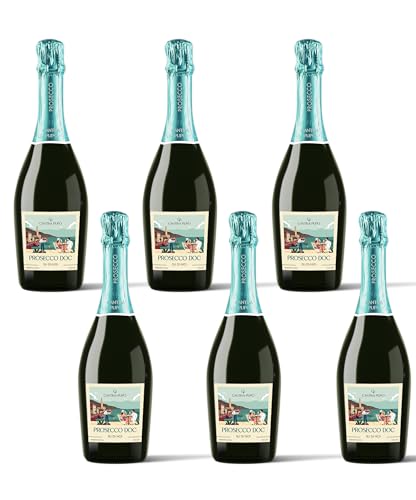 Cantina Pupo Prosecco DOC Su di Noi, Spumante Extra Dry, 6 bottiglie da 75 cl, 11% Vol
