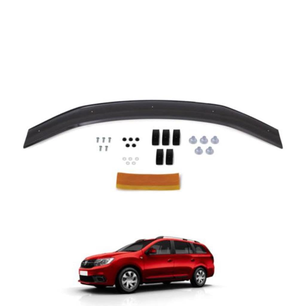 ferrous autoaccessories Dacia Logan MCV ile Uyumlu ile Uyumlu Ön Kaput Koruyucu Rüzgarlık 2013 ve Üstü