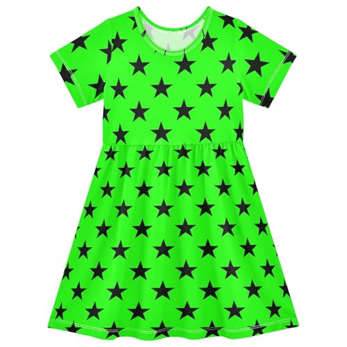 Emelivor Girls Dresses Girls Short Sleeve Casual Dress