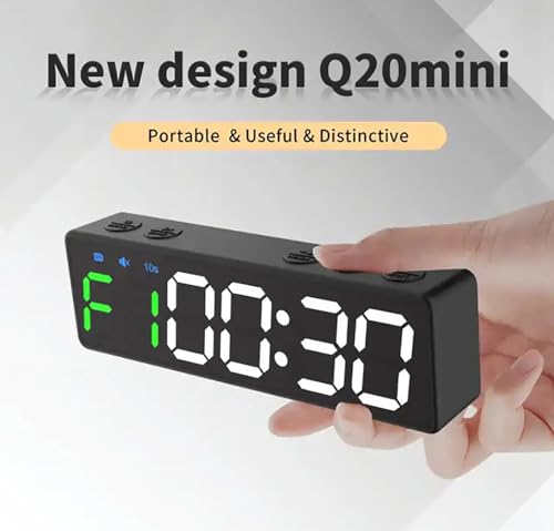 Cronómetro digital McbeAn con LED, reloj electrónico para deportes, 8 modos de fitness, diseño magnético trasero, batería de gran capacidad de 1500 mAh, compacto y portátil para entrenamiento en gimnasio en casa miniatura 5