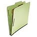 Universal 10251 Pressboard Classification Folder, Letter, Four-Section, Green, 10/Box