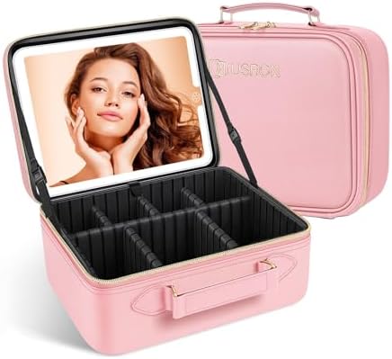 JUSRON Travel Makeup Bag Cosmetic Bag Makeup