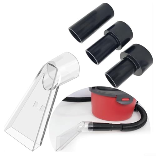 Swivel Head Floor Nozzle Carpet Cleaner Nozzles with 1 Set of Adapters, Transparent Design for Visual Seal Check, Suitable for Carpet and Sofa Fabric Cleaning (A)