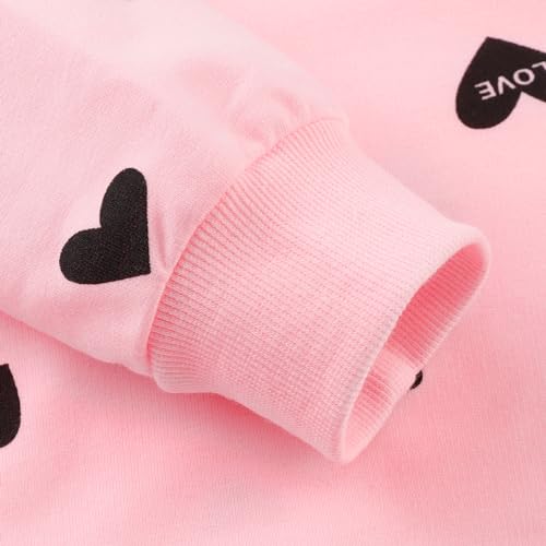 Image of Little Girls 2 Piece Outfits Ruffle Sleeve Unicorn Sweatshirts Top and Leggings Set School Outfits Kids Clothing Set