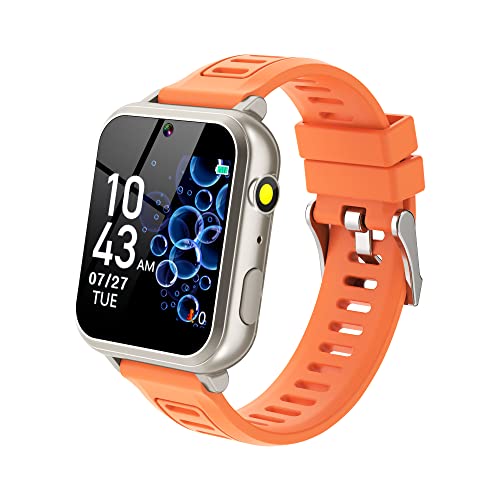 Reloj inteligente para niños con 24 juegos de rompecabezas, cámara, grabadora de vídeo, alarma musical, calculadora, calendario, linterna, podómetro, regalo de cumpleaños para niños y niñas de 3 a 12