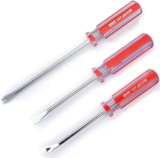 HJUWANG 3 Packs Tack Lifter 3 Different Cutters U Tip V Tip Nail Staple Rivet Tack Puller Staple Remover Screwdriver Tool