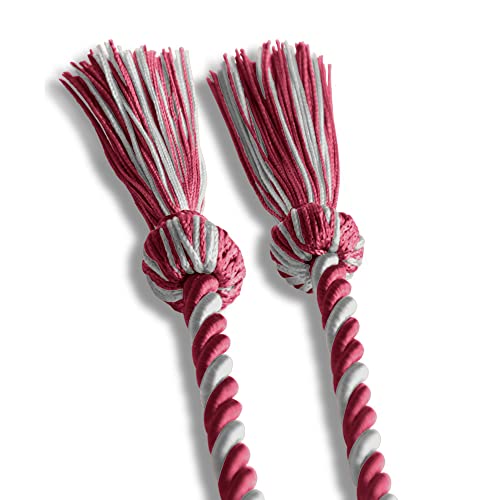 Image of Single Honor Cord Two-Color (Maroon /Silver)