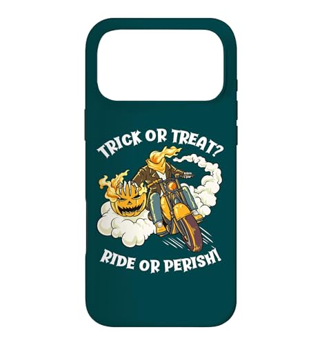 Trick Or Treat Ride Or Perish �ʔ��� �n���E�B�� �p���v�L�� �o�C�J�[ �X�}�z�P�[�X iPhone 17 Pro Max �p