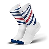 Bunte Funktionssocken mit perfekter Passform wie eine zweite Haut - mit ihrem breiten, doppelt gewebten Bund sowie dem Kompressionseinsatz am Mittelfuß bieten diese Running Socken bequemen Sitz ohne zu verrutschen