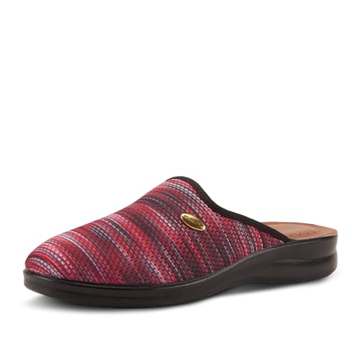 Image of Flexus Spring Step Scuff Slippers for Women - Lightweight Indoor Footwear with Flexible Round Toe Design