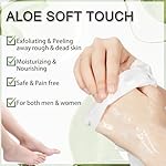 Hydrating Hand and Foot Mask, 5 Pcs Foot Mask Peel & 5 Pcs Moisturizer Gloves with Aloe Vera Extracts, Moisturizing and Softening Hand & Foot Mask for Women Men Spa at Home - Image 5