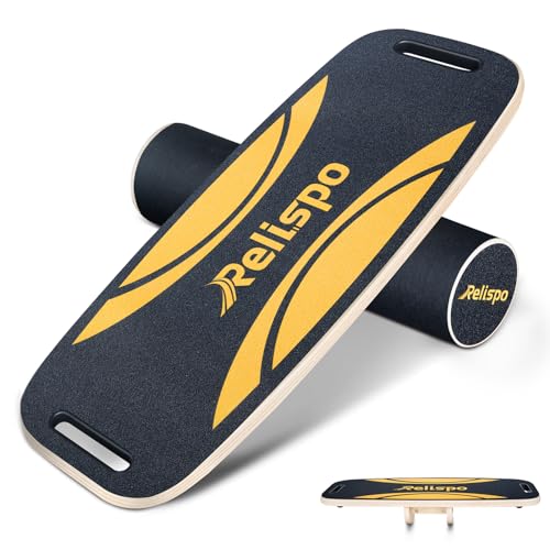 Balance Board 2 in 1 Wooden Balancing Board 8 Adjustable Position Balance Boards for Adults Kids Physical Therapy Imitate Balance Training as Skiing Skateboarding Surfing Office Trainer