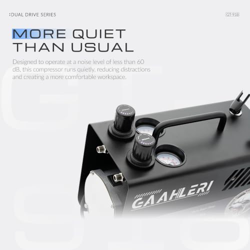 Gaahleri Dual-Drive Airbrush Kit with 1L Tank