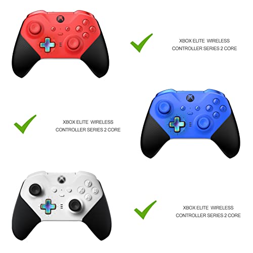 Image of Accessories for Xbox Elite Controller Series 2 Core, 9 in 1 Replacement Component Set Includes 4 Paddles, 4 Metal Thumbsticks, and 1 D-Pad (Iridescent)