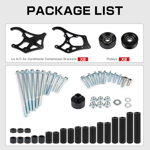 Image of for LS A /C Air Conditioner Compressor Bracket Kit for Sanden 508 Compatible with Chevrolet GM LSX LS1 LM7 LR4 LQ4 L59 LQ9 LM4 L33 L92 L76 LY2 LY5 LY6 LC9 LH8 LMG L98 L99 L96 LC8
