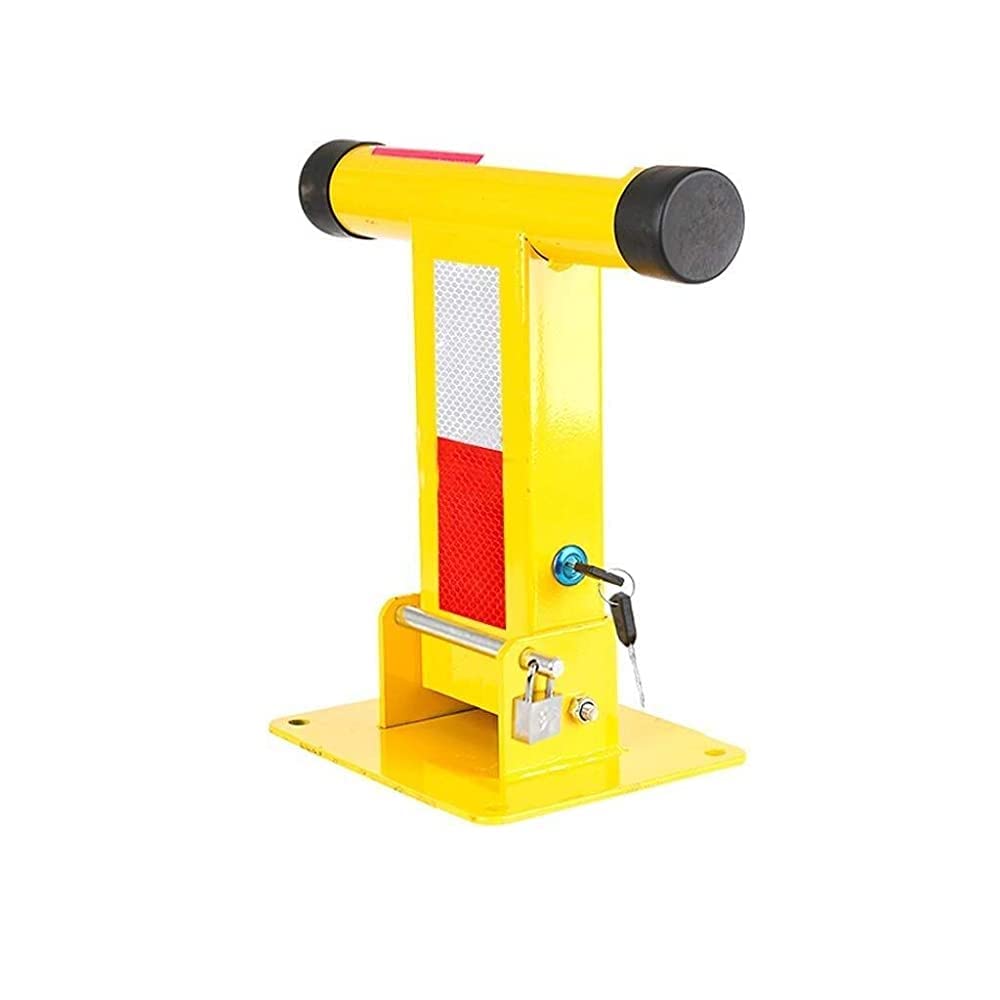 MOKLYF Parking Lock,Parking Barriers Parking Foldable Column Parking Barrier,Parking Lock to Lock Parking Lock Detachable,36.6 37.7 25Cm Bollard/Double Lock
