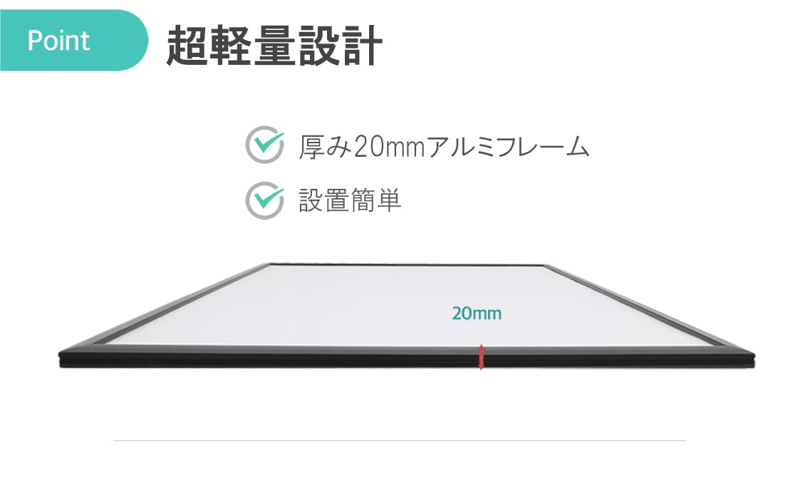 Amazon | 【SEHOU SIGN】 屋内用 LED ライトパネル 電飾看板 A1 サイズ