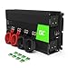 Produktbild Green Cell® 2000W/4000W 24V auf 230V Reiner Sinus Wechselrichter Auto LKW Spannungswandler inkl. Stecker für Zigarettenanzünder, USB-Ladeanschluss und Direktanschluss an Autobatterie, UK-Steckdose