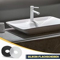 QUARKZMAN 30 Stück M3 Silikon Unterlegscheiben 3mm ID 9mm OD 1mm dick Dichtungsringe O-Ring Distanzscheiben Beilagscheiben Dichtungen Wasserhahn Dichtung für Elektroverbindung Auto, Weiß – Ansicht 4