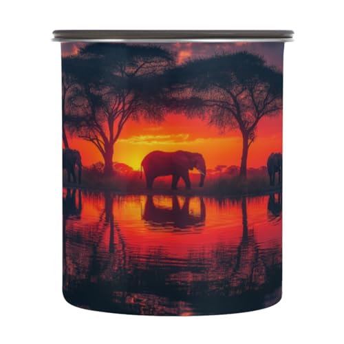 Envase hermético azul para café de acero inoxidable 30oz