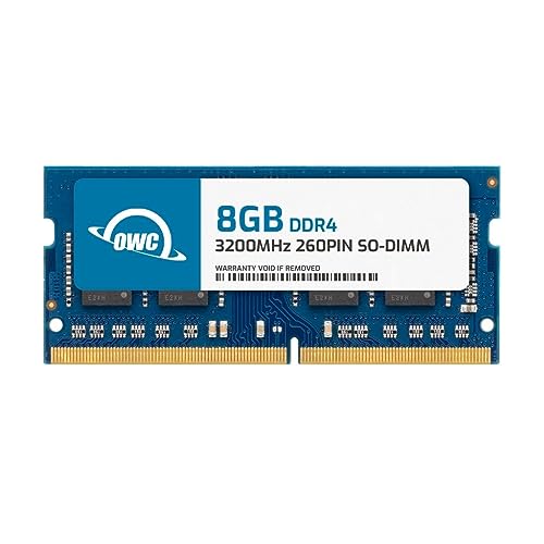 OWC 8GB DDR4 3200MHz PC4-25600 CL22 1RX8 Non-ECC SODIMM 1.2V 260-pin Laptop Notebook Memory RAM Upgrade Module