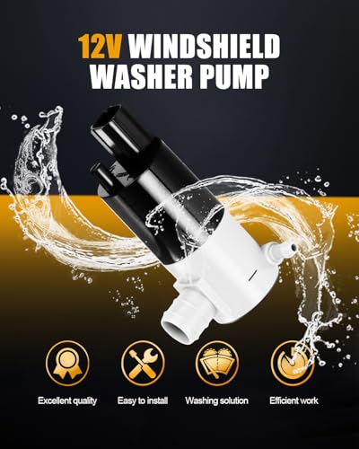 Image of ROADFAR Rear Windshield Washer Pump Fit for Buick for Rainier 2004-2007 | Fit For Chevrolet For Suburban 2500 2000-2008|For Chevrolet For Tahoe 1996-2008|OEM:22127573|22087136|22054177|with Grommet