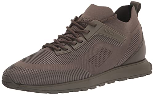 HUGO Men's Tonal Lace Up Nylon Sneakers